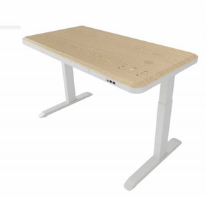 Electric Height Adjustable Sit Stand Desk Dual Motor With Drawer and Wireless Charger Model 1503